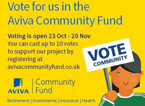 Vote and share – we are looking for funding in the Aviva Community Fund