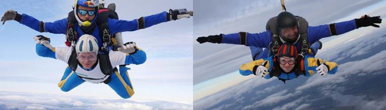 Jonny and Dan’s skydive raises £1,135 for Cancer Support UK