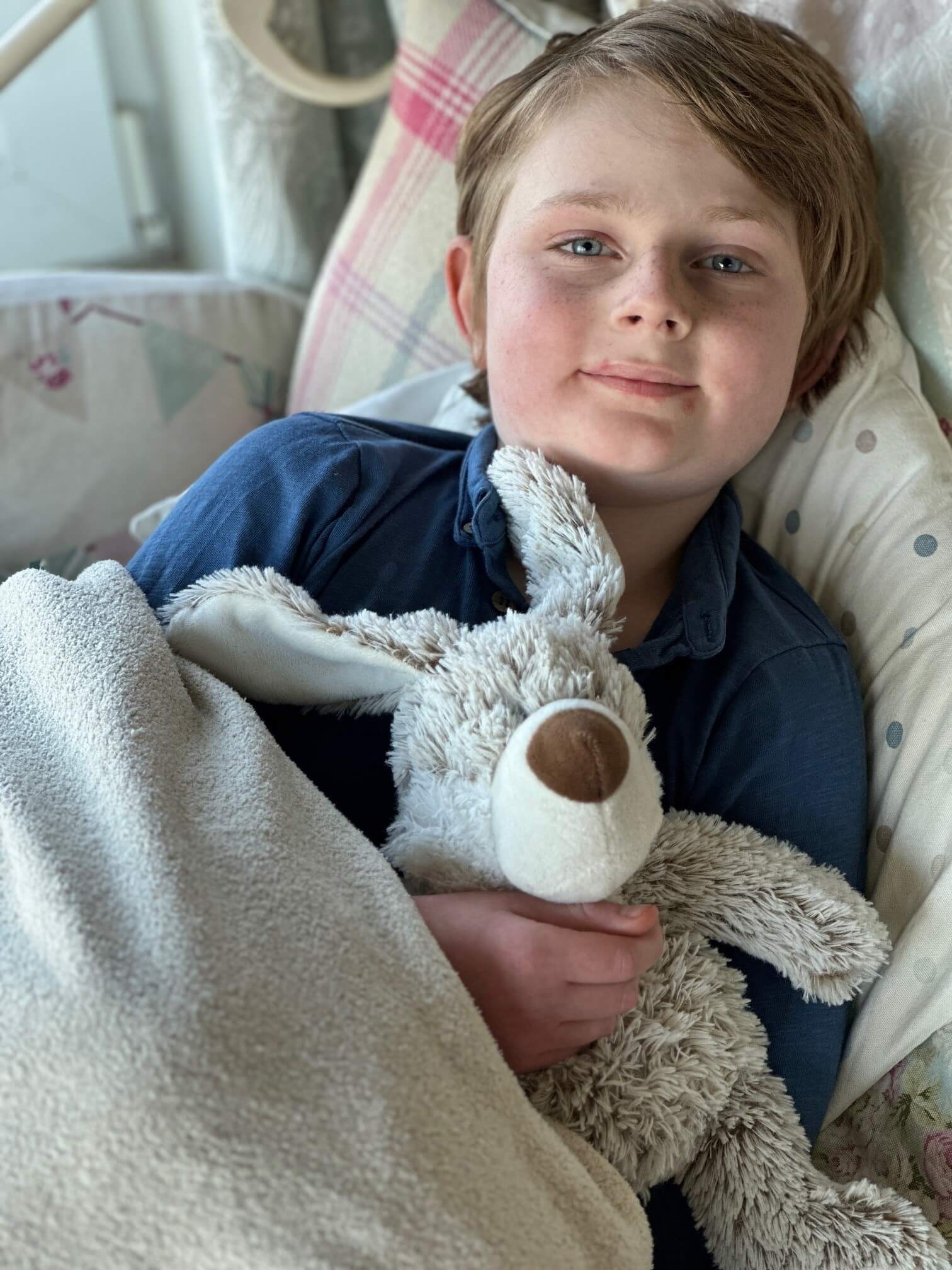 Brave Archie faces childhood cancer with help from Snuggles the sensory ...